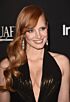 Jessica Chastain Inspired Bronze Halter Draped Column Evening Gown - additional reference image 4