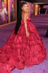 Halle Bailey Inspired Red Halter Ruffled Ball Gown - additional reference image 2