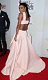 Gabrielle Union Inspired Blush Halter Cutout A-Line Evening Gown - additional reference image 2