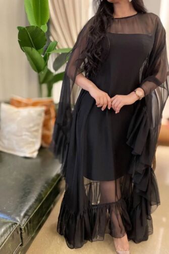 Mystic Midnight Sheer Dress