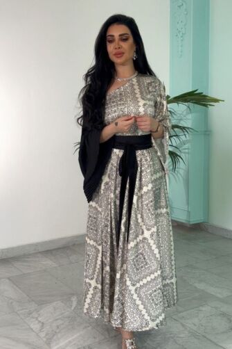 Elegant Mosaic Maxi Dress