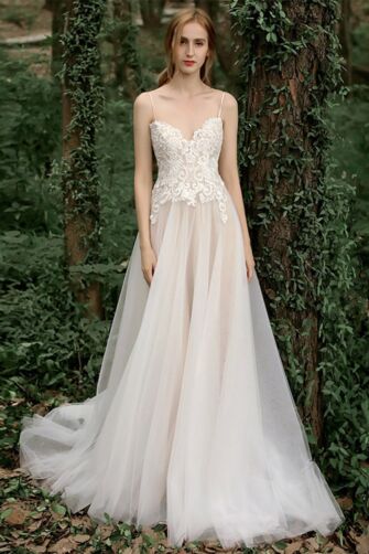 Whispering Woods – Ethereal Lace Bridal Gown