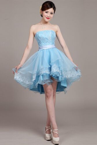 Blue Breeze – Layered Tulle Cocktail Dress