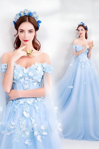 Butterfly Whisper – Dream Blue Fairy Gown