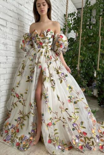 Wild Bloom – Romantic Tulle Evening Dress
