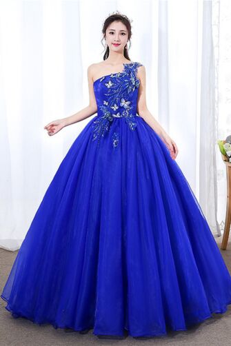 Midnight Butterfly – Royal Blue Gown