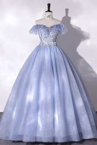 Moonlight Waltz – Mist Blue Princess Gown