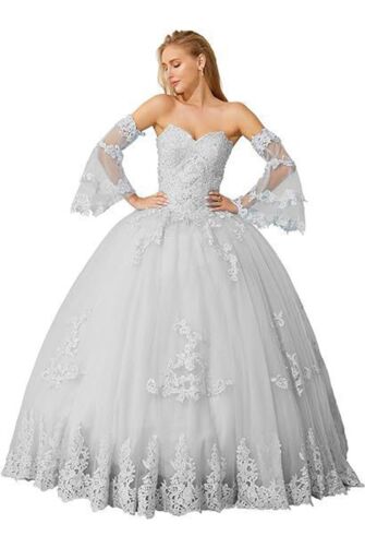 Snow Queen Sonata — Off-Shoulder Lace Ball Gown