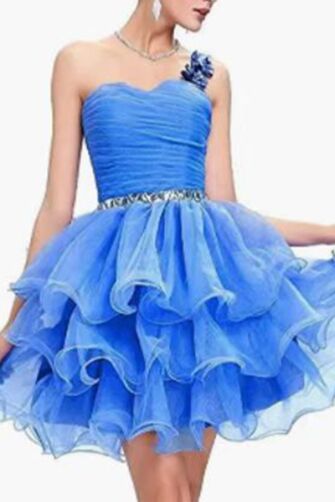 Cobalt Cupcake — Tulle Layer Homecoming Dress