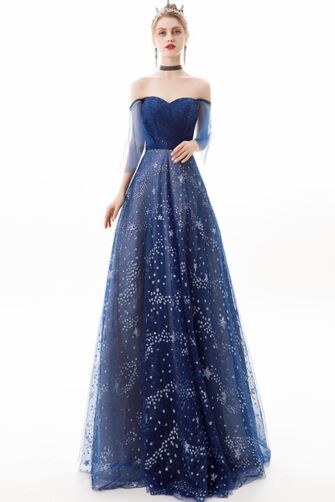 Celestial Serenade — Constellation Mesh Evening Gown