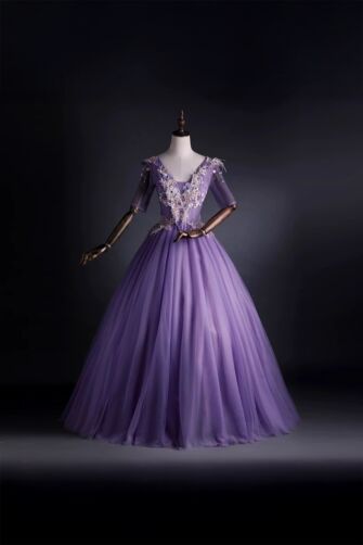 Enchanted Grace – Lavender Embellished Princess Dress