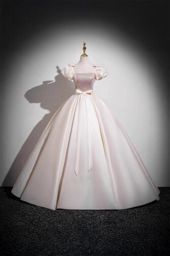 Moonlight Sonata – Iridescent Bow Ball Gown