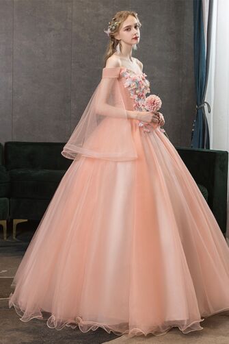 Blush Garden 3D Floral Princess Dress