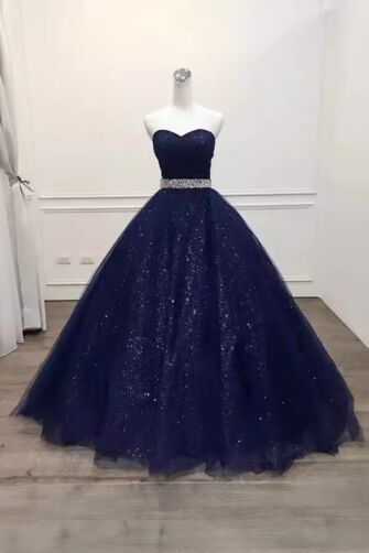 Starlight Waltz – Crystal Waist Evening Dress