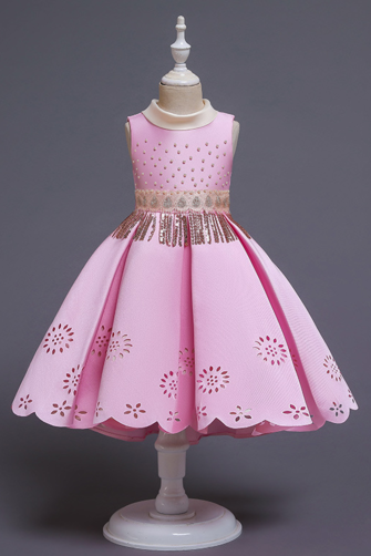 Elegant Teal Sequin and Beaded Dress with Floral Cutout Detail