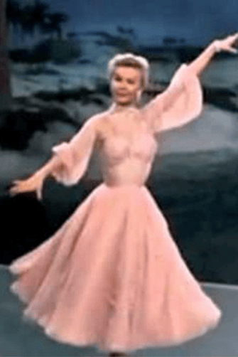 Vera Ellen Pink Dress The Best Things Happen While You're Dancing in White Christmas