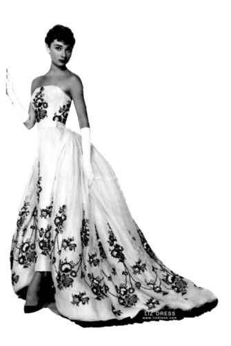 Eternal Grace – Sabrina–Inspired Ivory Embroidered Strapless High-Low Ball Gown 