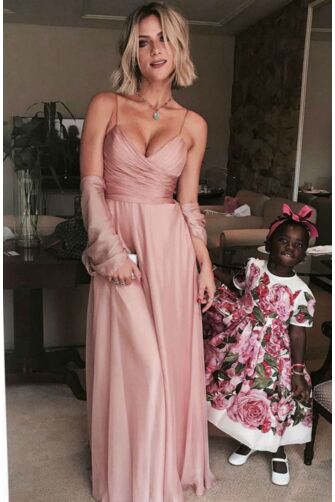 Soft Romance – Gio Ewbank Pink Chiffon Bridesmaid Gown