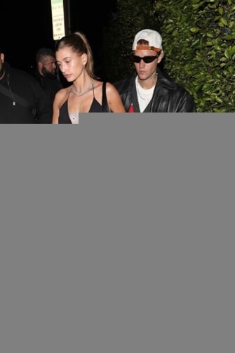 Hailey Bieber Inspired Black Halter Backless Dress with Slit – Sexy and Sophisticated Night Out Look