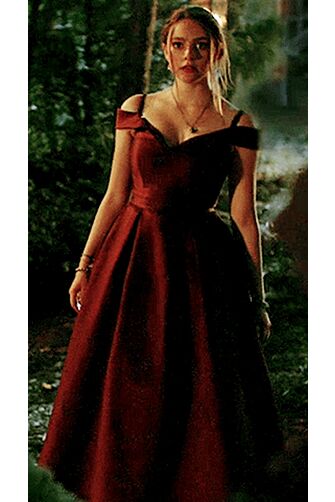 Hope Mikaelson Burgundy Red Dress in Legacies