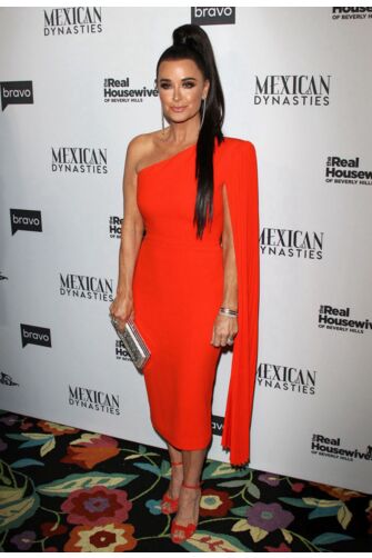 Kyle Richards Inspired Orange Cocktail Party Celebrity Dress Real Housewives Party 2019