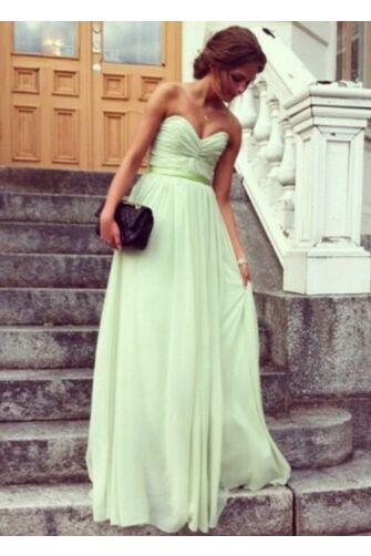 Minted Reverie – Sweetheart Chiffon A-Line Prom Gown  