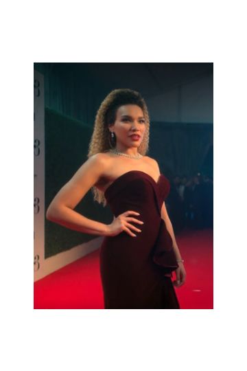 Allison Hargreeves Burgundy Dress Umbrella Academy