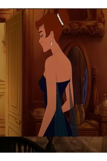 Anastasia Blue Dress Cartoon Movie
