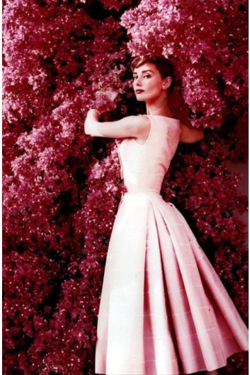 Audrey Hepburn Pink Dress