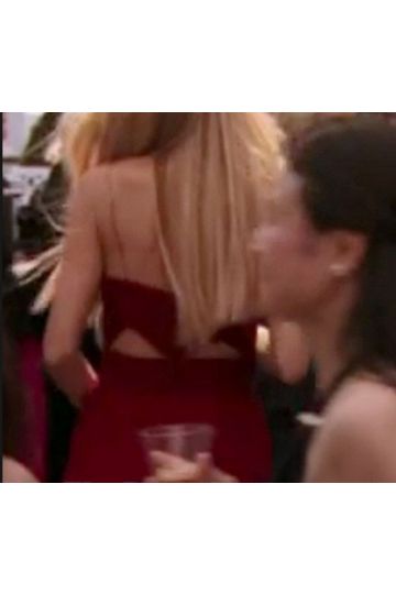 Blake Lively Burgundy Dress Gossip Girl