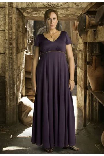 Donna Noble Purple Dress in TV Show "The Fires of Pompeii"