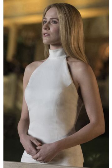 Dolores Evan Rachel Wood Little White Dress Westworld