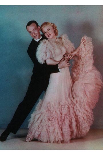 Ginger Rogers Pink Dress in Movie Swing Time Costumes