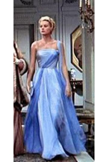 Timeless Grace – Grace Kelly Blue Draped Gown