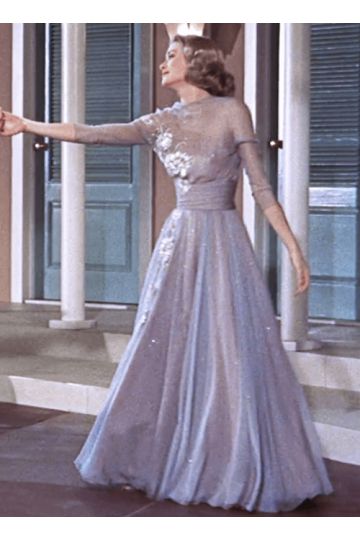 Grace Kelly Lilac Dancing Dress in 1950s Movie High Society