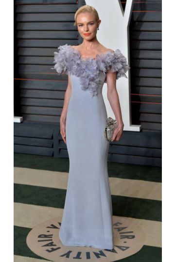 Kate Bosworth Lavender Off The Shoulder Celebrity Dress Oscars 2016
