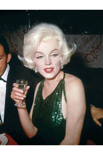 Marilyn Monroe Inspired Green Sequin Evening Dress Golden Globes 1962