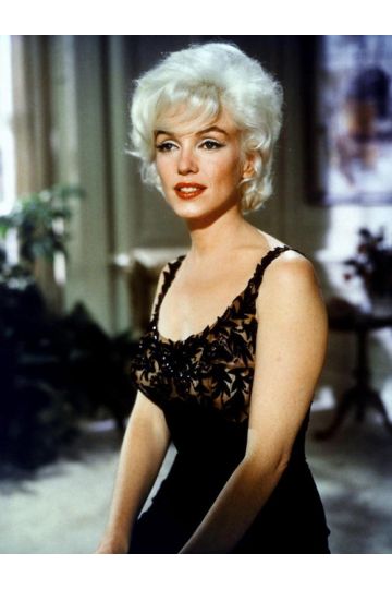 Marilyn Monroe Inspired Short Black Lace 1950s Cocktail Party Dress