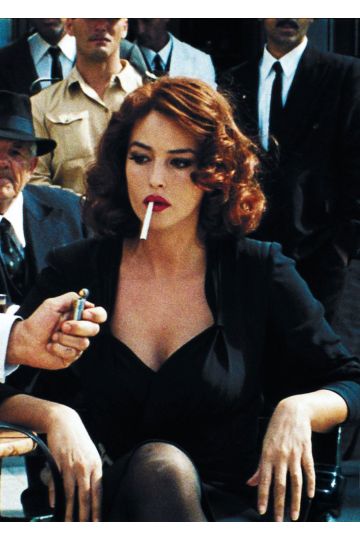 Monica Bellucci Malena Short Black Dress in Movie Malena