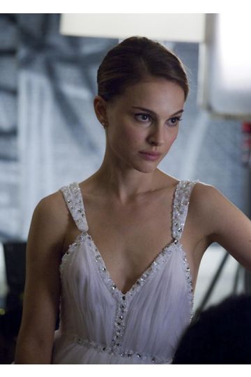 Natalie Portman Inspired White Formal Prom Dress in Movie "Black Swan" – Elegance and Grace