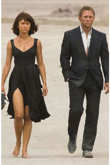 Olga Kurylenko Black Dress Quantum of Solace James Bond Movie