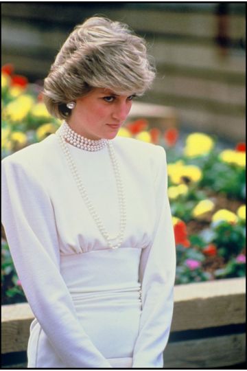 Princess Diana Inspired White Knee-length Dress Canada 1986