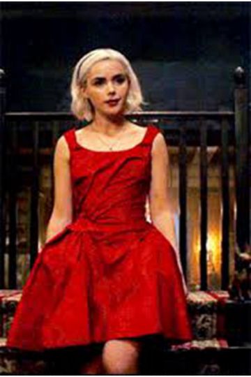 Sabrina Spellman Short Red Homecoming Dance Dress Chilling Adventures