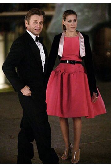 Sarah Jessica Parker Carrie Bradshaw Pink Dress Sex and the City