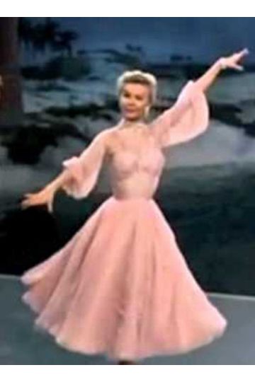 Vera Ellen Pink Dress The Best Things Happen While You're Dancing in White Christmas