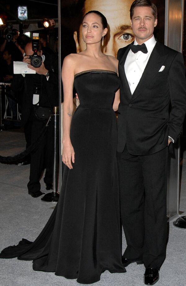 Angelina Jolie Inspired Black Velvet Strapless Long Formal Celebrity Evening Dress