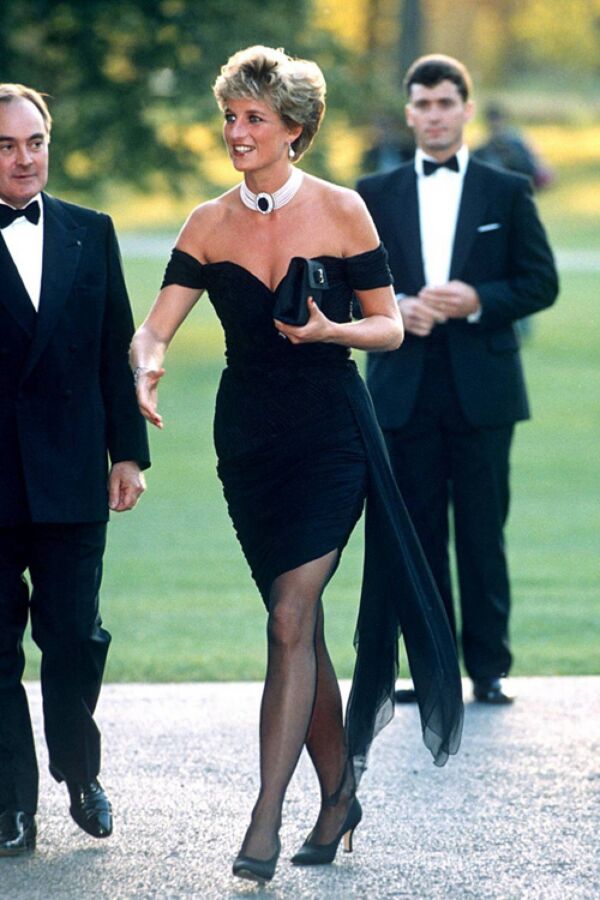 Princess Diana Black Off the Shoulder “Revenge Dress” Kensington Palace Gala 1994