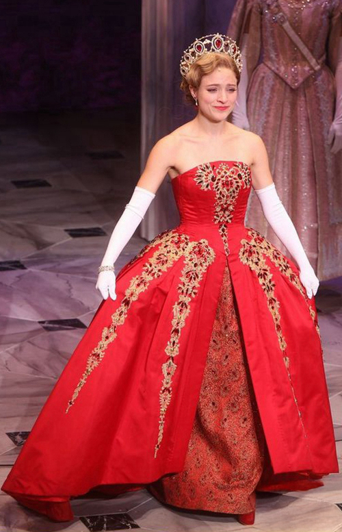Christy Altomare Anastasia Broadway Red Strapless Ball Gown Celebrity Cosplay Dress Costume