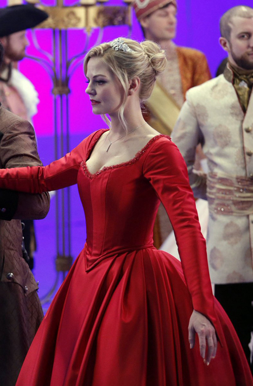 Jennifer Morrison Emma Swan Red Dress Once Upon a Time